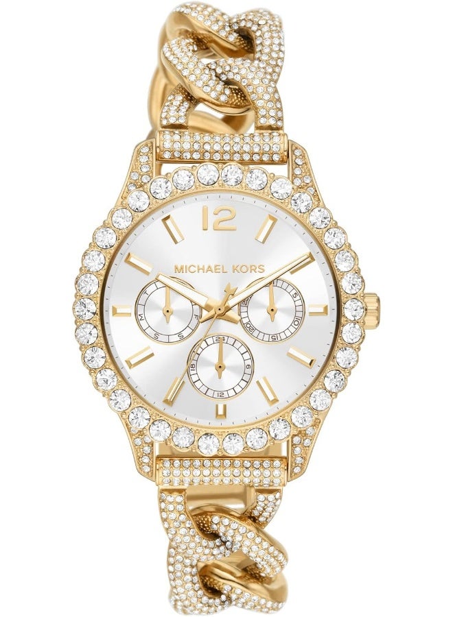 Michael Kors Women Layton Multifunction Gold-Tone Stainless Steel Watch MK4653 - Image 1