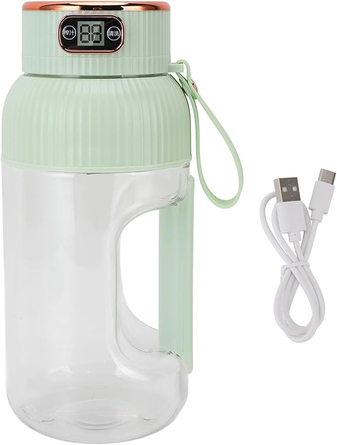 Green Portable Juicer Cup 1200ml Mini Travel Blender For Gym Office Sports Outdoor - Image 2
