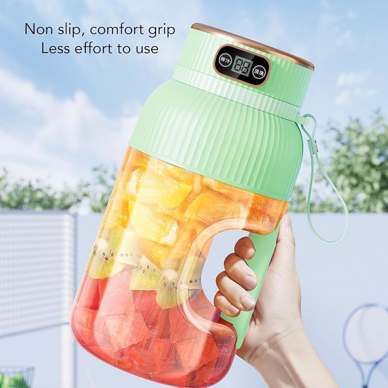 Green Portable Juicer Cup 1200ml Mini Travel Blender For Gym Office Sports Outdoor - Image 3