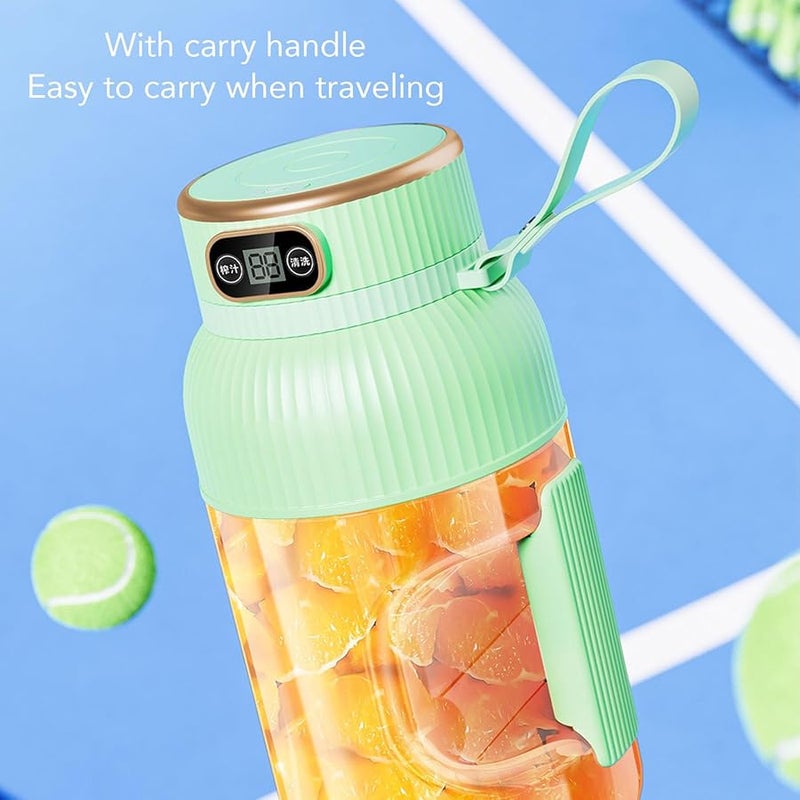 Green Portable Juicer Cup 1200ml Mini Travel Blender For Gym Office Sports Outdoor - Image 5