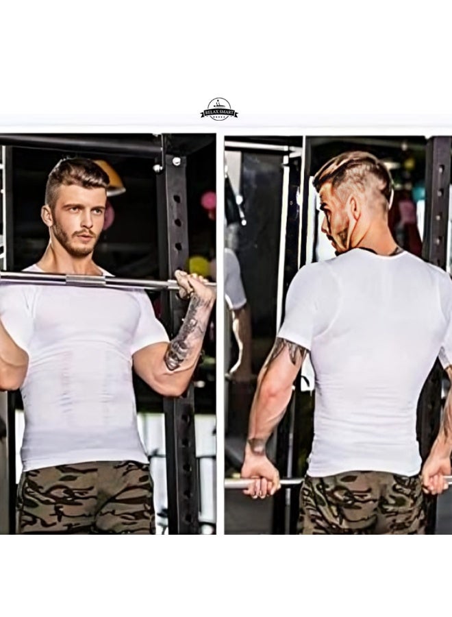 ريلاكس سمارت مشد ضاغط الجسم قميص ضغط لشد وتنسيق منطقة البطن - Image 4