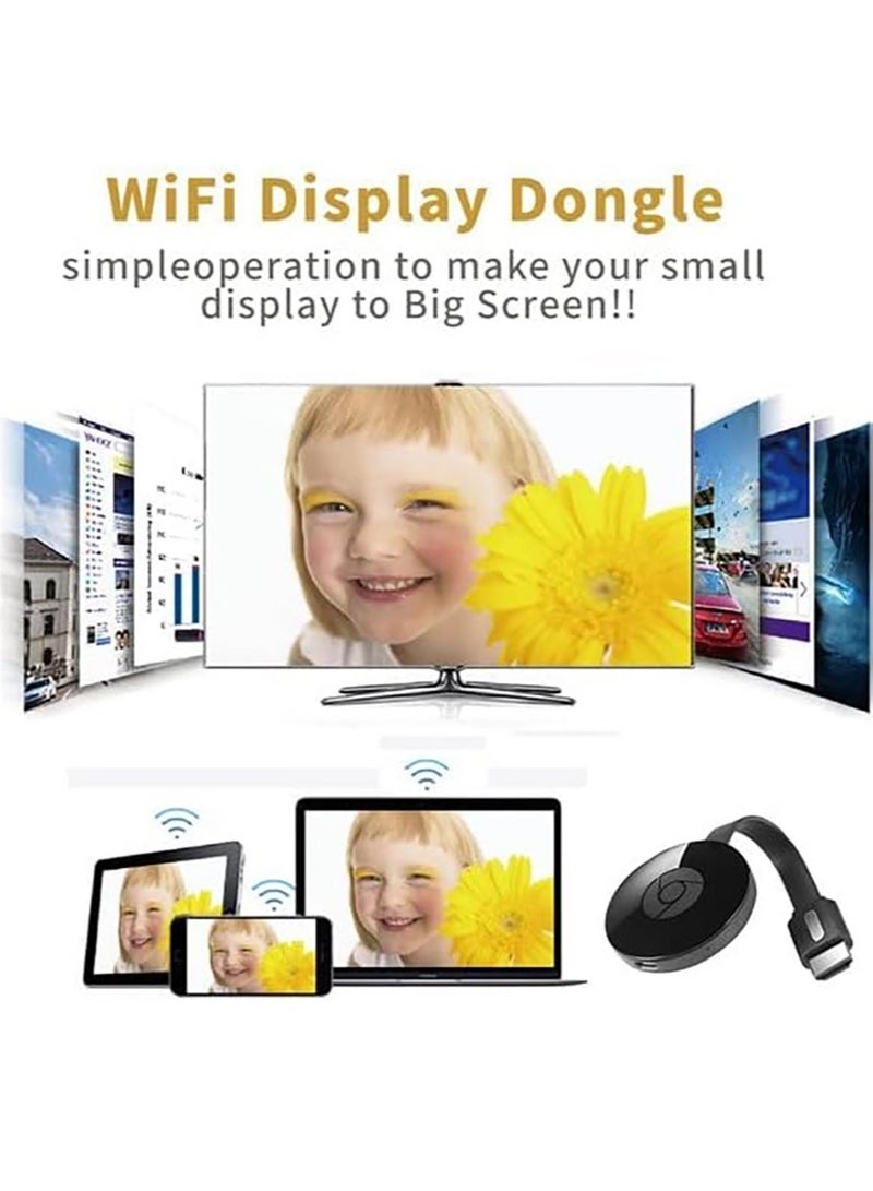 WiFi HDMI Display Dongle 5G/2.4G 4K Wireless WiFi Screen Mirroring Receiver for iPhone/iPad/iOS/Android/Windows/PC to HD TV/Monitor/Projector Display Adapter Support Miracast Airplay DLNA - Image 3
