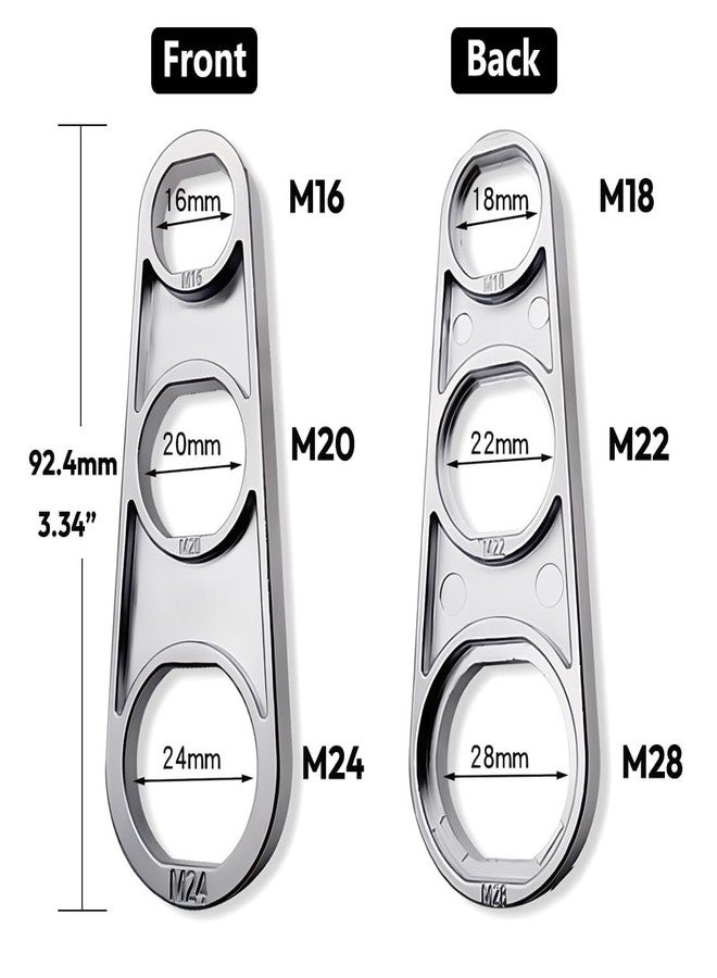 Saipe 2pcs Faucet Aerator Removal Wrench Tool, Multi-Use Faucet Aerator Key 6 Sizes 16/18/20/22/24/28mm Sink Aerator Wrenches for Kitchen Bathroom Faucet Parts - Image 4