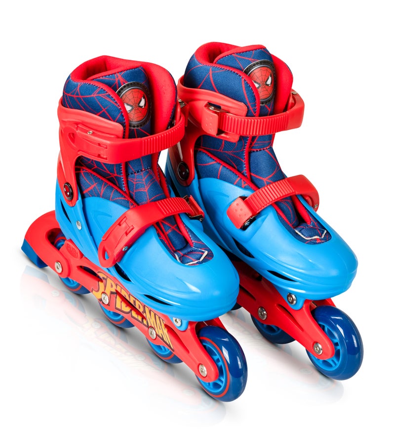 Spartan Spiderman Inline Skates for Kids Size S 31–34 | Durable Hardshell Boot with Soft Liner | 64mm PU CAST Wheels | ABEC‑7 Bearings | Adjustable Fit Marvel Skates – SP‑1022 - Image 1