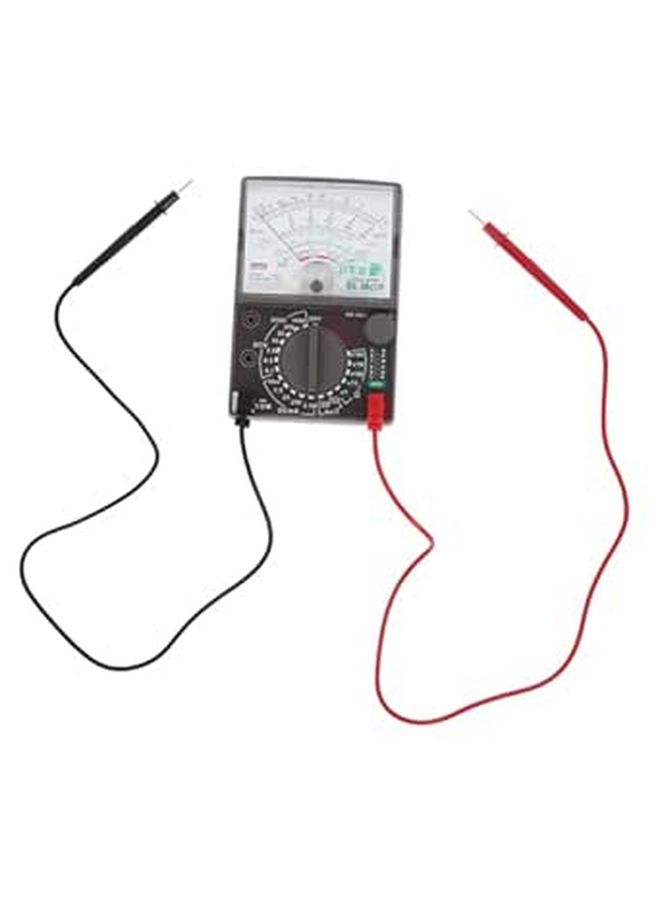 Compact Analog Multimeter Portable Multifunction Tester Measures Voltage Resistance DC Amp - Image 1