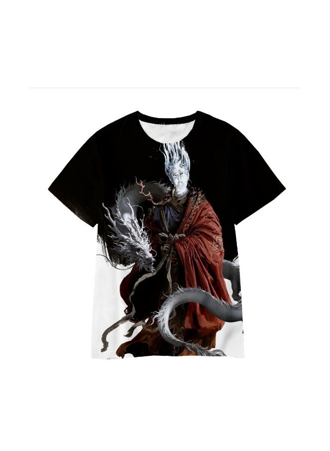 Black Myth Wukong Game Quick Drying Short Sleeved T-shirt for Men And Women 