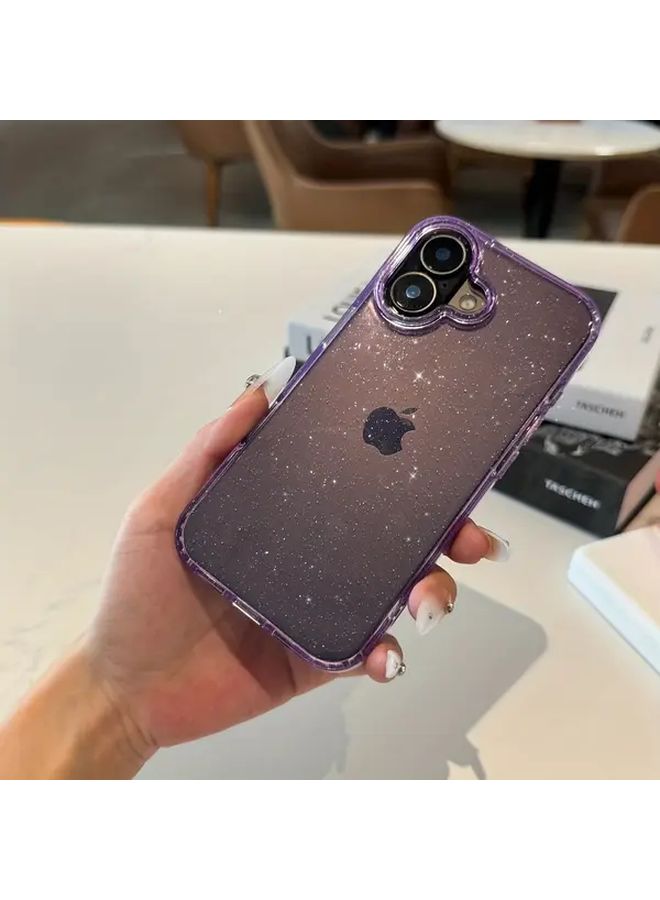 غلاف شفاف ذهبي نجوم لامعة فائق النحافة وبسيط، مقاوم للصدمات والسقوط، متوافق مع iPhone 13 Pro Max، يتوفر بعدة موديلات وألوان، مناسب للرجال والنساء والأزواج. - Image 1
