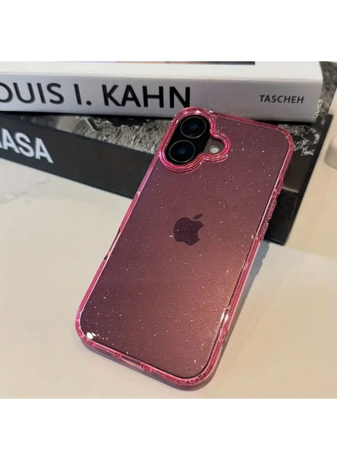 غلاف شفاف ذهبي نجوم لامعة فائق النحافة وبسيط، مقاوم للصدمات والسقوط، متوافق مع iPhone 13 Pro Max، يتوفر بعدة موديلات وألوان، مناسب للرجال والنساء والأزواج. - Image 4