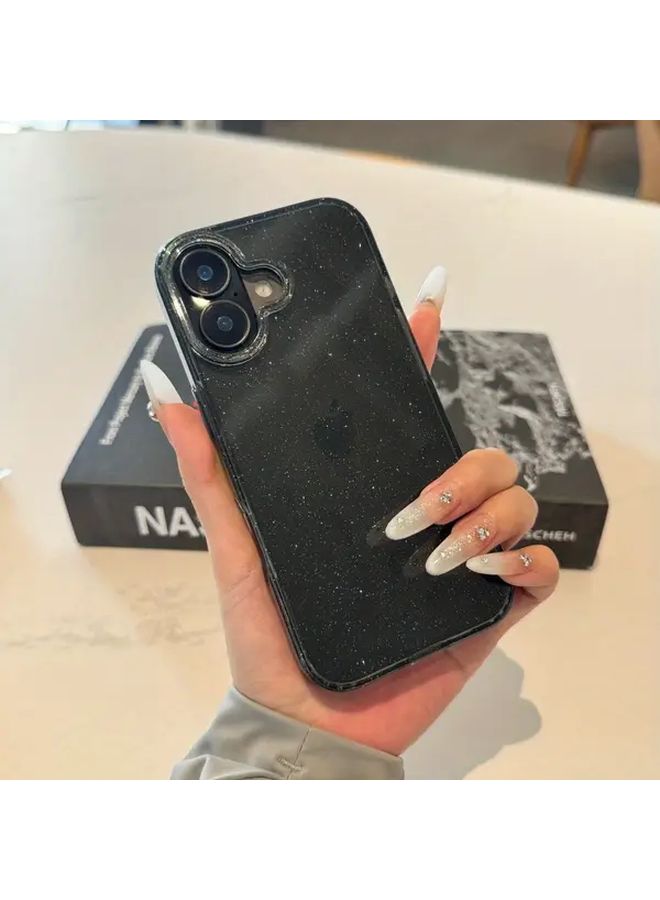 غلاف شفاف ذهبي نجوم لامعة فائق النحافة وبسيط، مقاوم للصدمات والسقوط، متوافق مع iPhone 13 Pro Max، يتوفر بعدة موديلات وألوان، مناسب للرجال والنساء والأزواج. - Image 2