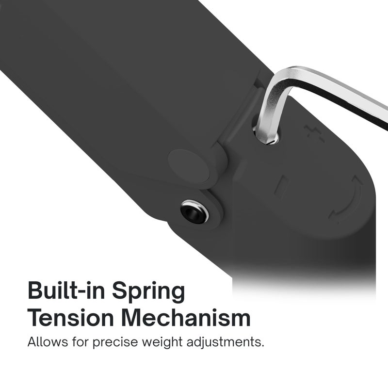 Pixio PS1S Wave Black Single Monitor Arm Stand Desk Mount - Fits up to 32 inches Monitors and up to 19.8lbs. VESA Compatibility and Integrated Cable Management - Image 3