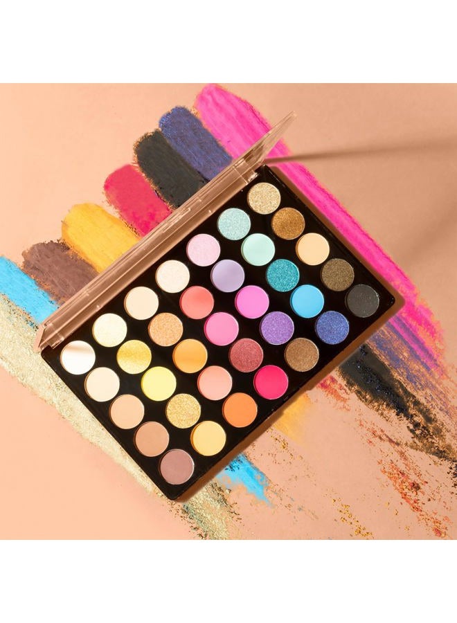 Profusion Cosmetics مجموعة ظلال العيون بـ 35 لون، مهرجان - Image 5