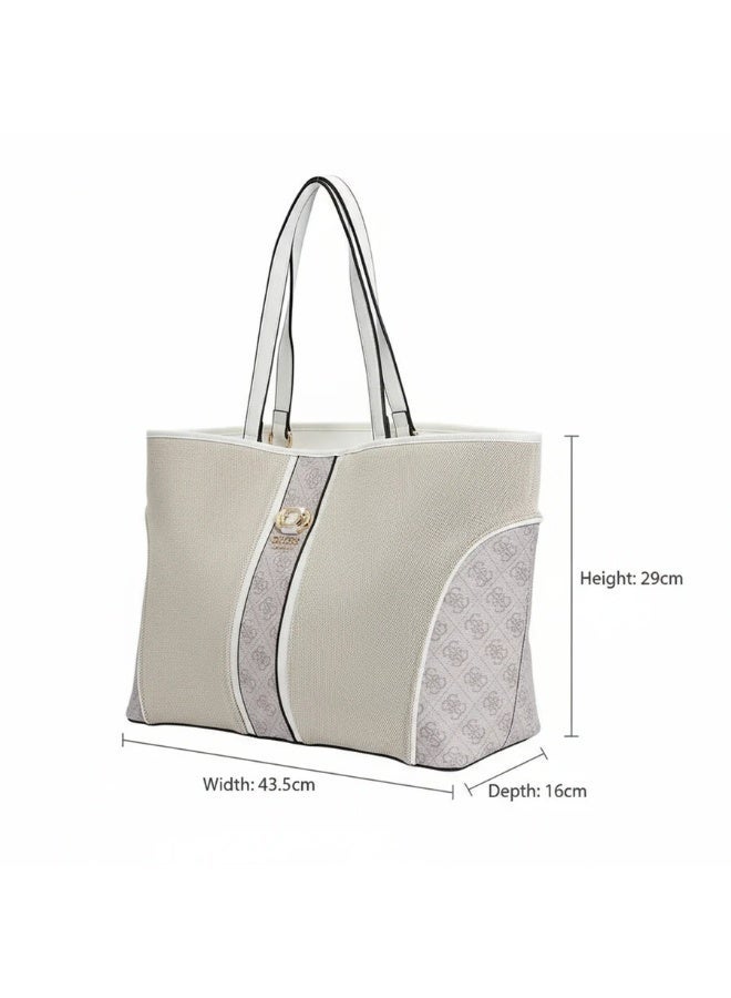 Guess KERIMA TOTE - Handbag - natural/White - Image 4