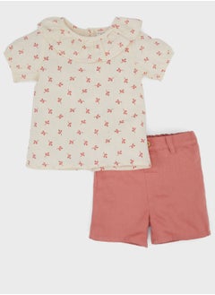 DeFacto 2 Piece Regular Fit Flower Woven Set  - Image 1