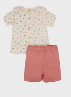 DeFacto 2 Piece Regular Fit Flower Woven Set  - Image 2