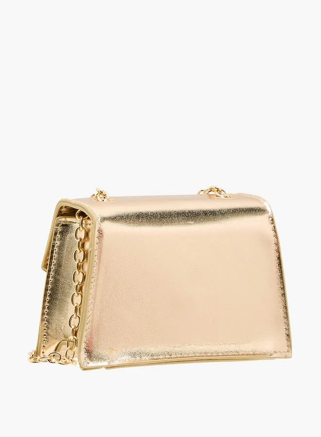 Flora Bella By Shoexpress Flora Bella Butterfly Embellished Crossbody Bag with Chain Strap Ramadan Collection