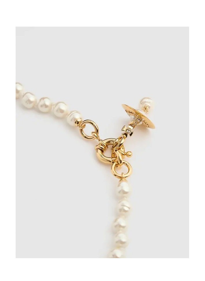 Vivienne Westwood Vivienne Westwood Saturn Pendant Baroque Pearl Necklace  - Image 3