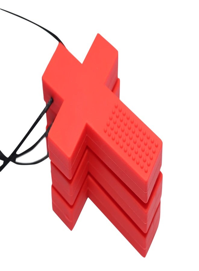 SpeechGears Red Cross Pendant Silicone Teether Teething Toy for Baby, Infants and Toddlers - Image 4