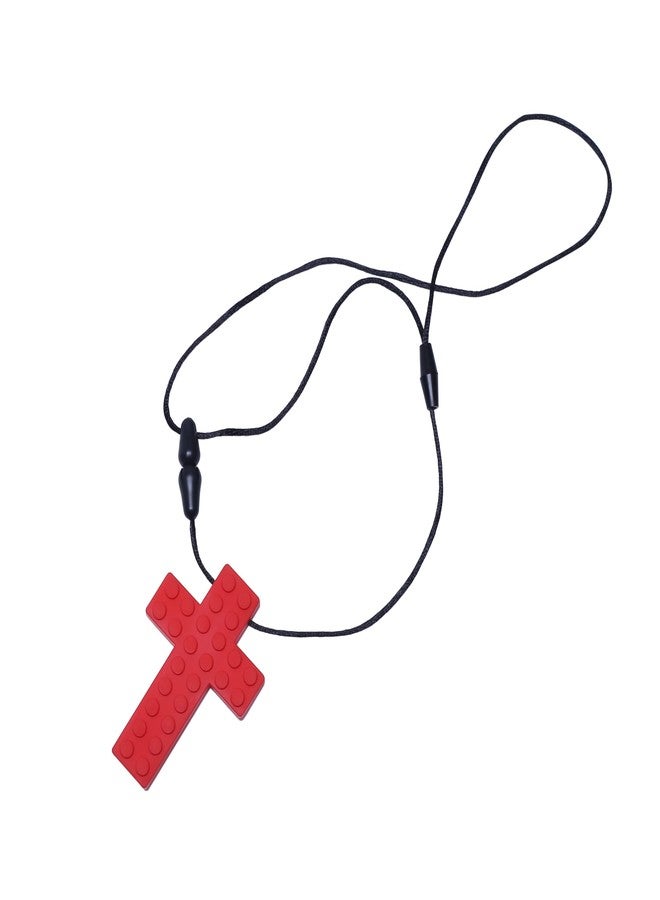SpeechGears Red Cross Pendant Silicone Teether Teething Toy for Baby, Infants and Toddlers - Image 1
