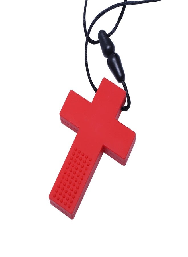 SpeechGears Red Cross Pendant Silicone Teether Teething Toy for Baby, Infants and Toddlers - Image 2