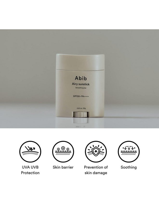 abib - Bib Airy Sunstick Smoothing Bar Spf50 23G ; Sun Protection For Face And Body Sun Stick Nonsticky Smoothing Calming Sun Stick Sun Stick Bar - Image 1