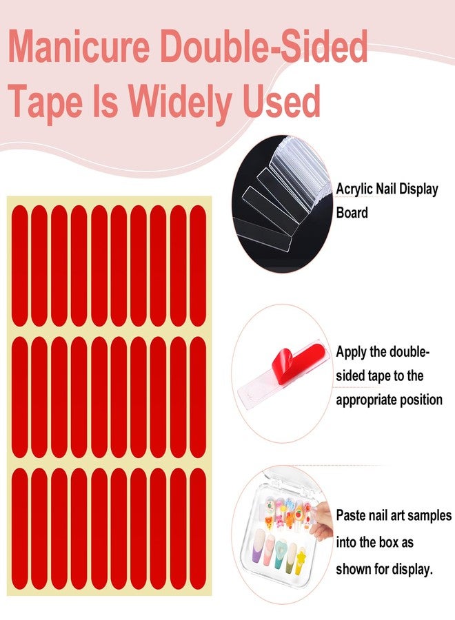 Major Dijit Press On Nail Packaging Box Nail Storage Case with 2 Style Adhesive Double Sided Tape and Nail Display Sticks for Nail Display Organizer Nail Salon Supplies - Image 3