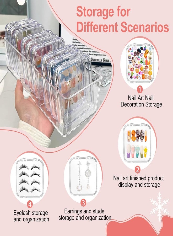 Major Dijit Press On Nail Packaging Box Nail Storage Case with 2 Style Adhesive Double Sided Tape and Nail Display Sticks for Nail Display Organizer Nail Salon Supplies - Image 2