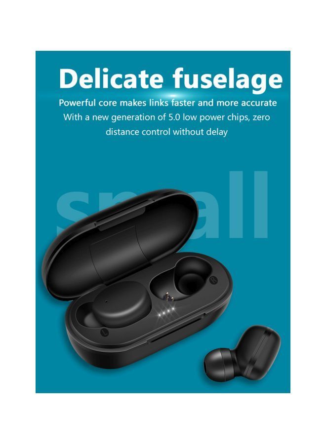 NIBEMINENT Bluetooth In-Ear Earphone With Charging Box Black - Image 3