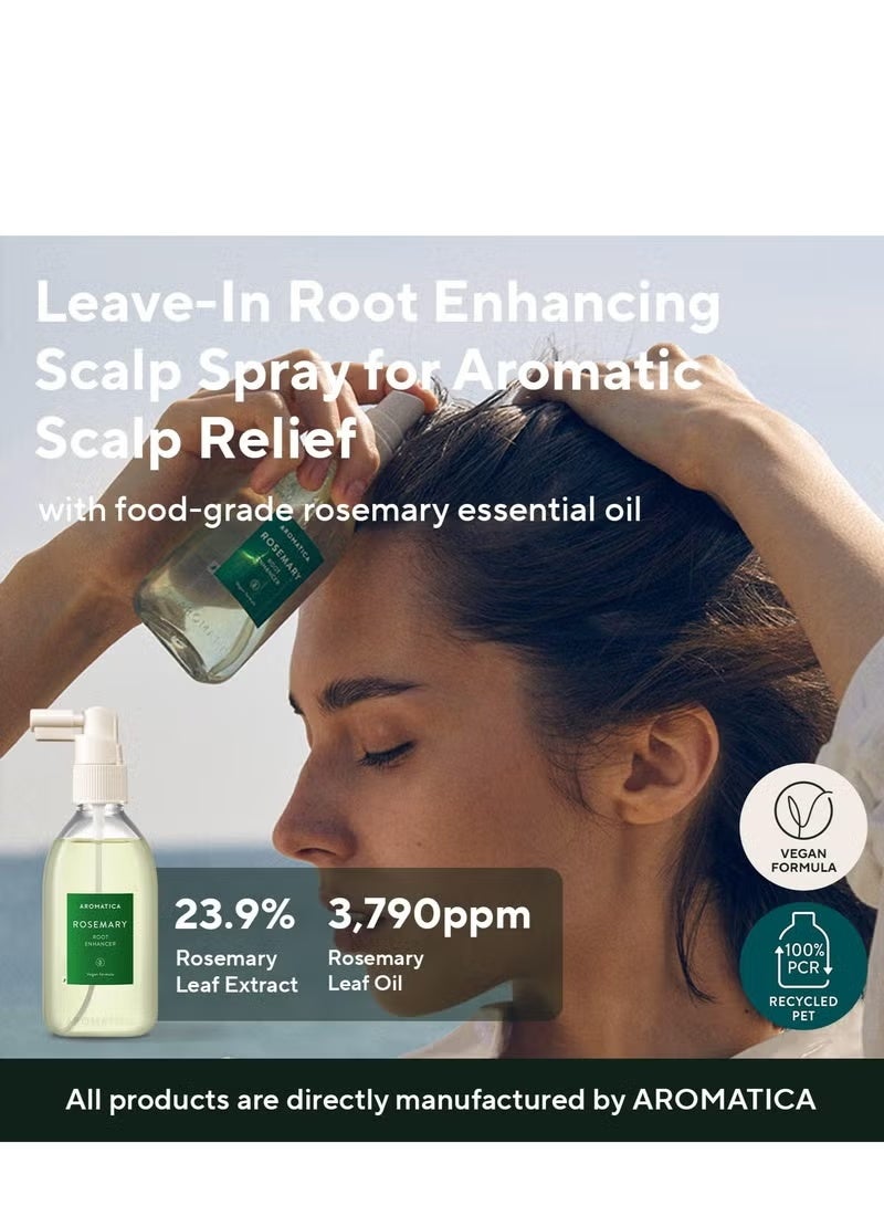 AROMATICA Rosemary Root Enhancer Scalp Treatment Spray For Hair Loss & Thinning Hair 3.3 fl oz (100 ml) - Image 2