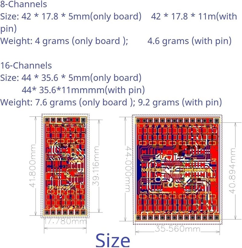 2PCS 8AI Analog Input Data Logger ADC RS485 Modbus RTU 0 5V 10V 4 20MA 0 20MA 2 54MM PinBoard DC 7 24V - Image 4