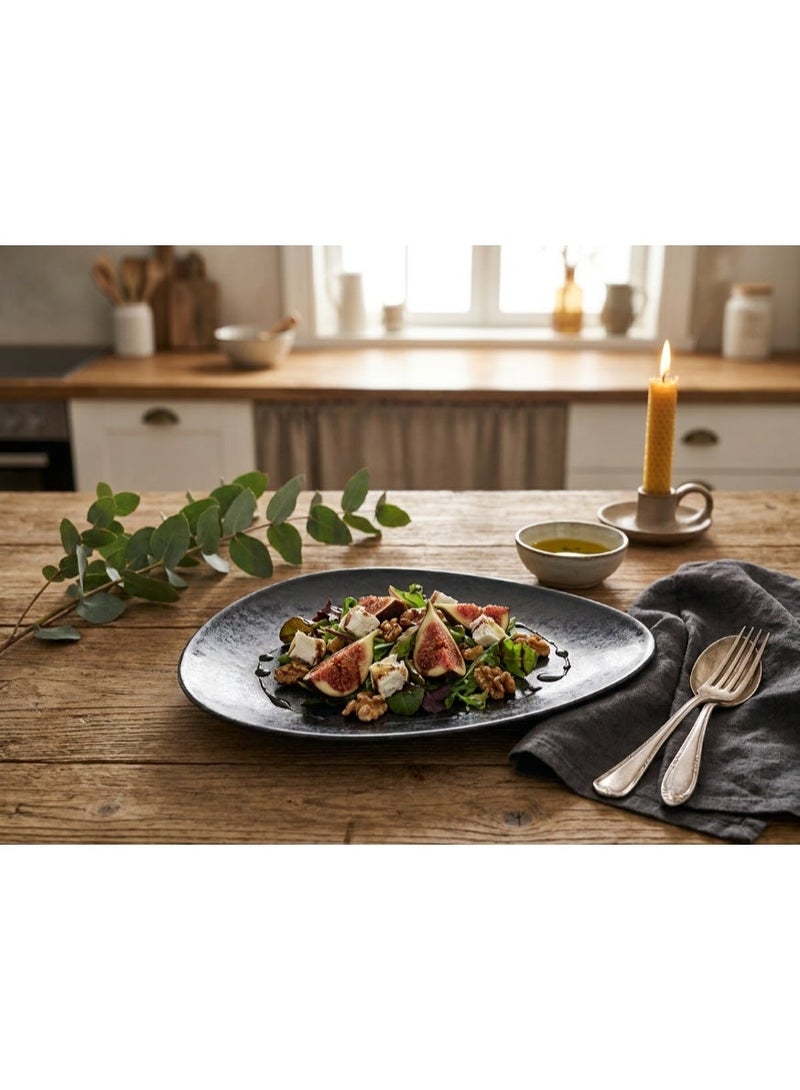 Ariane Premium Fine Porcelain Triangle Plate 29cm Granite Black - Image 2