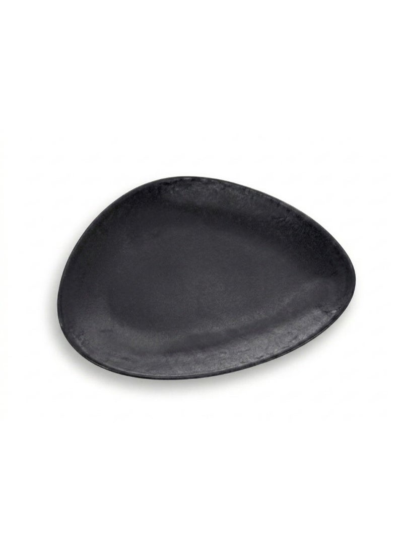 Ariane Premium Fine Porcelain Triangle Plate 29cm Granite Black - Image 1