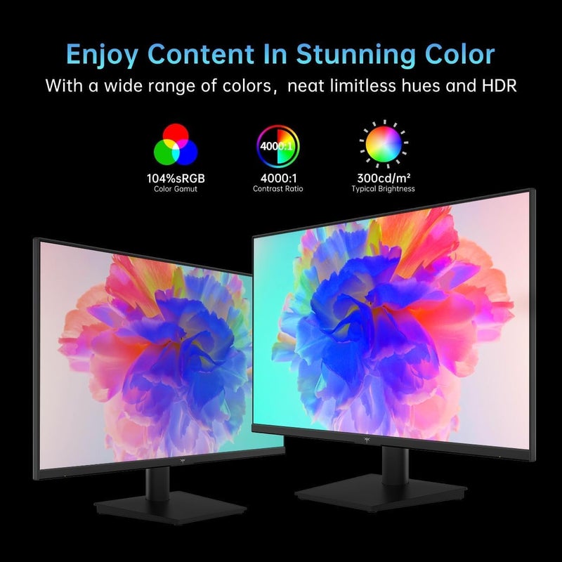 ك تي سي شاشة كمبيوتر 24 بوصة 100 هرتز FHD1080P H24V27 - Image 3