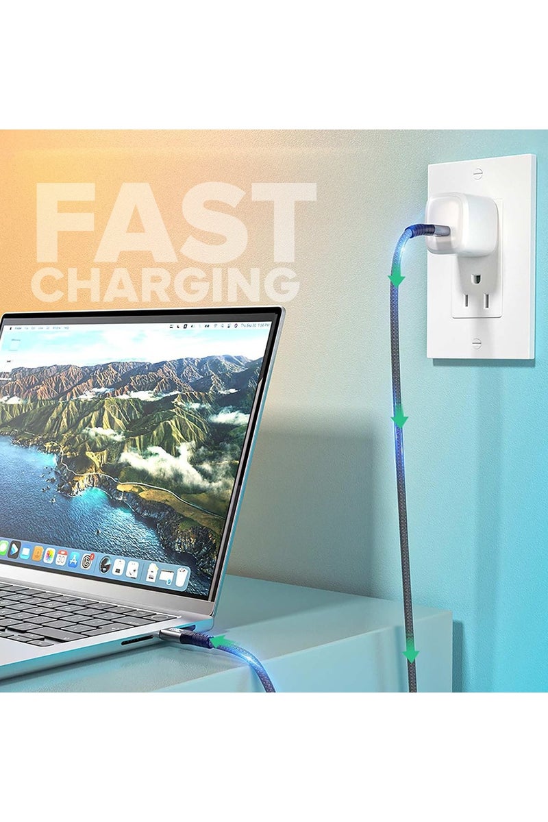 Toby's CC-08 5A Type-C to Type-C Fast Charging Cable, 1M Length, Black, Nylon Braided, Durable Aluminum Alloy, Quick Charge Compatible - Image 5