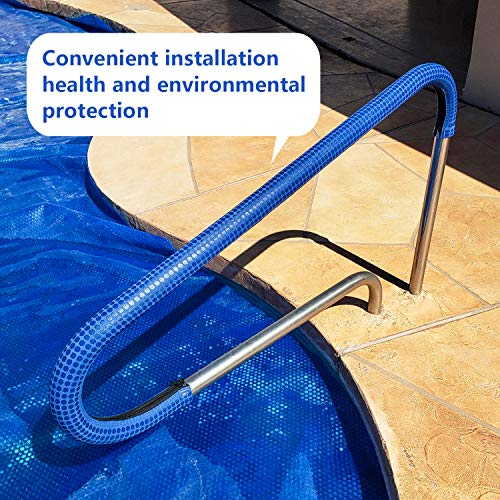 Pokin Pool Railing Handrail Comfort Covers 4-Feet Zippered Designed Neoprene Hand Grip Rail Nonslip Cover for Above Ground & Inground Pool Ladder Hand Rail (Royal Blue(1) - Image 4