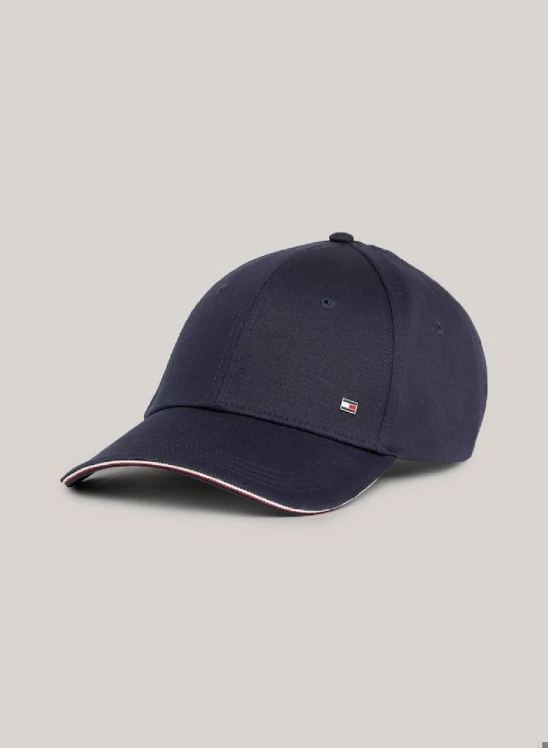 TOMMY HILFIGER Men's Signature Flag Six-Panel Baseball Cap -  Pure organic cotton, Blue