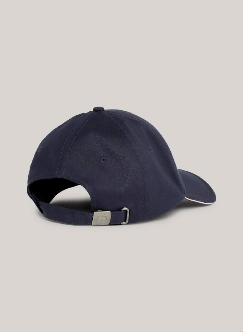 TOMMY HILFIGER Men's Signature Flag Six-Panel Baseball Cap -  Pure organic cotton, Blue