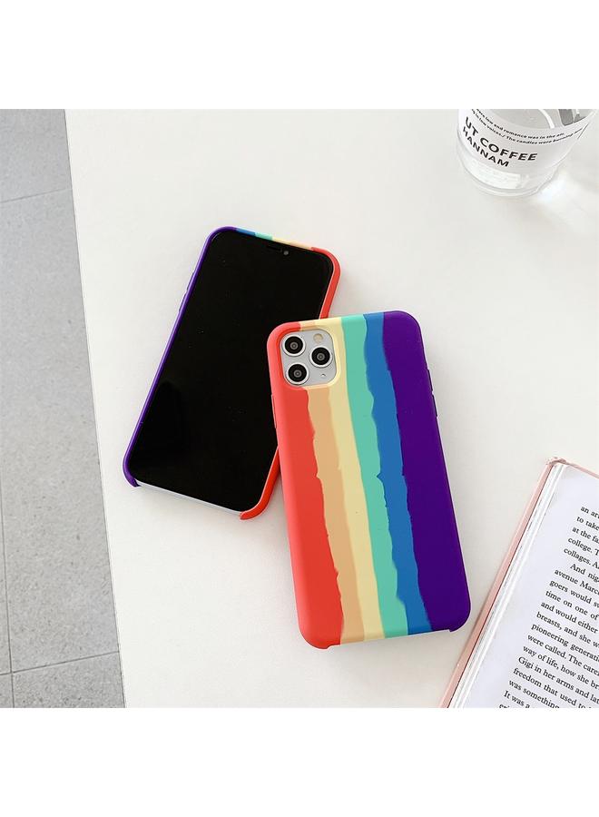 The Bros Phone Case For iPhone 11 Pro Max Rainbow Liquid Silicone Shockproof Coverage Protective Phone Case - Image 3