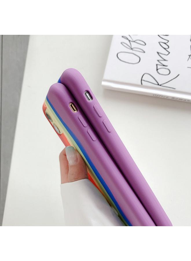 The Bros Phone Case For iPhone 11 Pro Max Rainbow Liquid Silicone Shockproof Coverage Protective Phone Case - Image 5