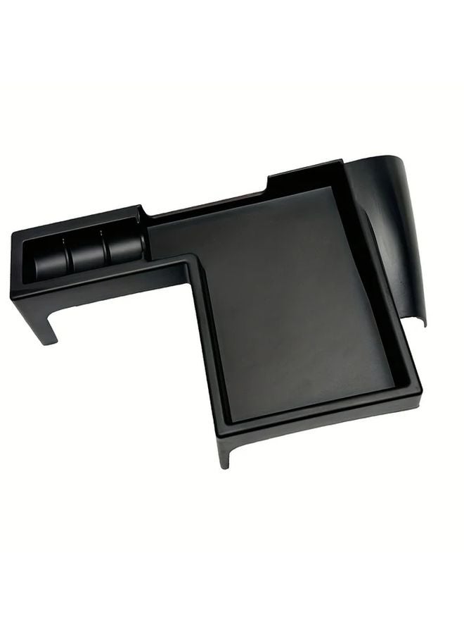 Black Gear Shift Console Storage Box Organizer With Wireless Charging For Prado LC250 - Image 4