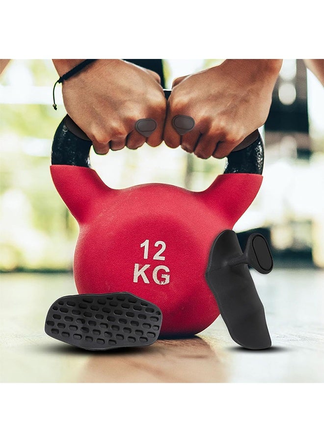 Gym Hand Grips, Anti-Slip Gym Hand Grips for Weight Lifting, Rubber Workout Gloves for Men and Women for Training and Exercise, Weight Lifting, Dumbbell, Deadlift, Bar Pad Pull up Grippers - Image 5