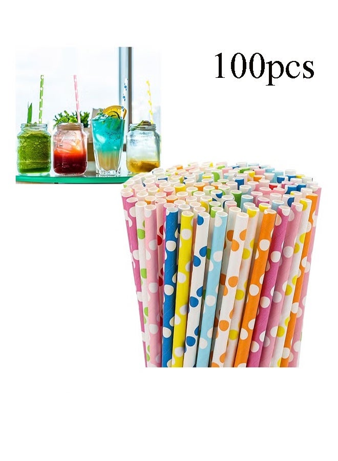 واي جيه 100 قصاصات ورق متعددة الألوان قابلة للتحلل الحيوي من طراز PCS لوازم الحفلات وأعياد الميلاد وحفلات الزفاف/حمام الأطفال واحتفالات الأعياد (ألوان عشوائية) - Image 1