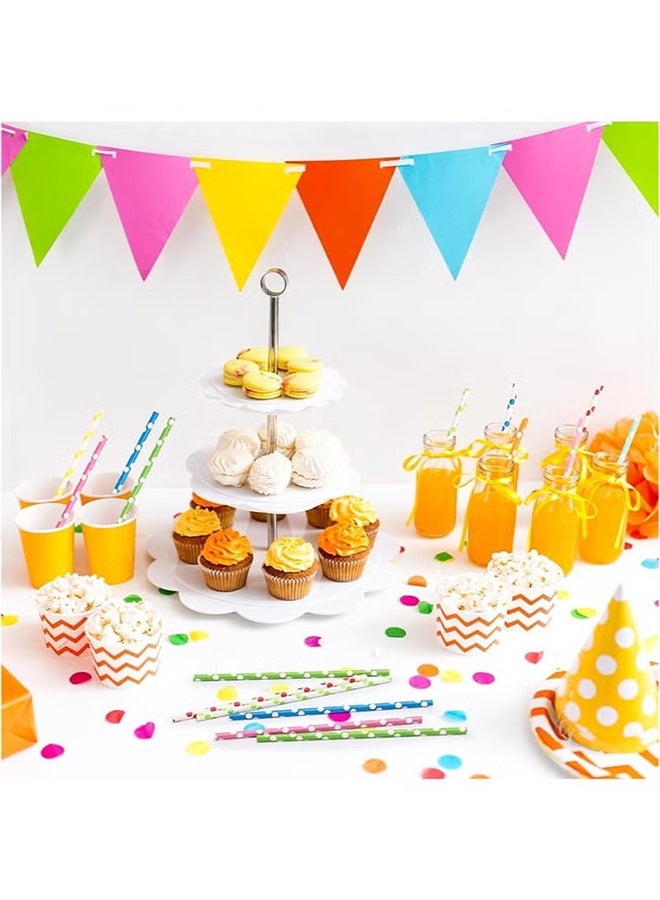 واي جيه 100 قصاصات ورق متعددة الألوان قابلة للتحلل الحيوي من طراز PCS لوازم الحفلات وأعياد الميلاد وحفلات الزفاف/حمام الأطفال واحتفالات الأعياد (ألوان عشوائية) - Image 5