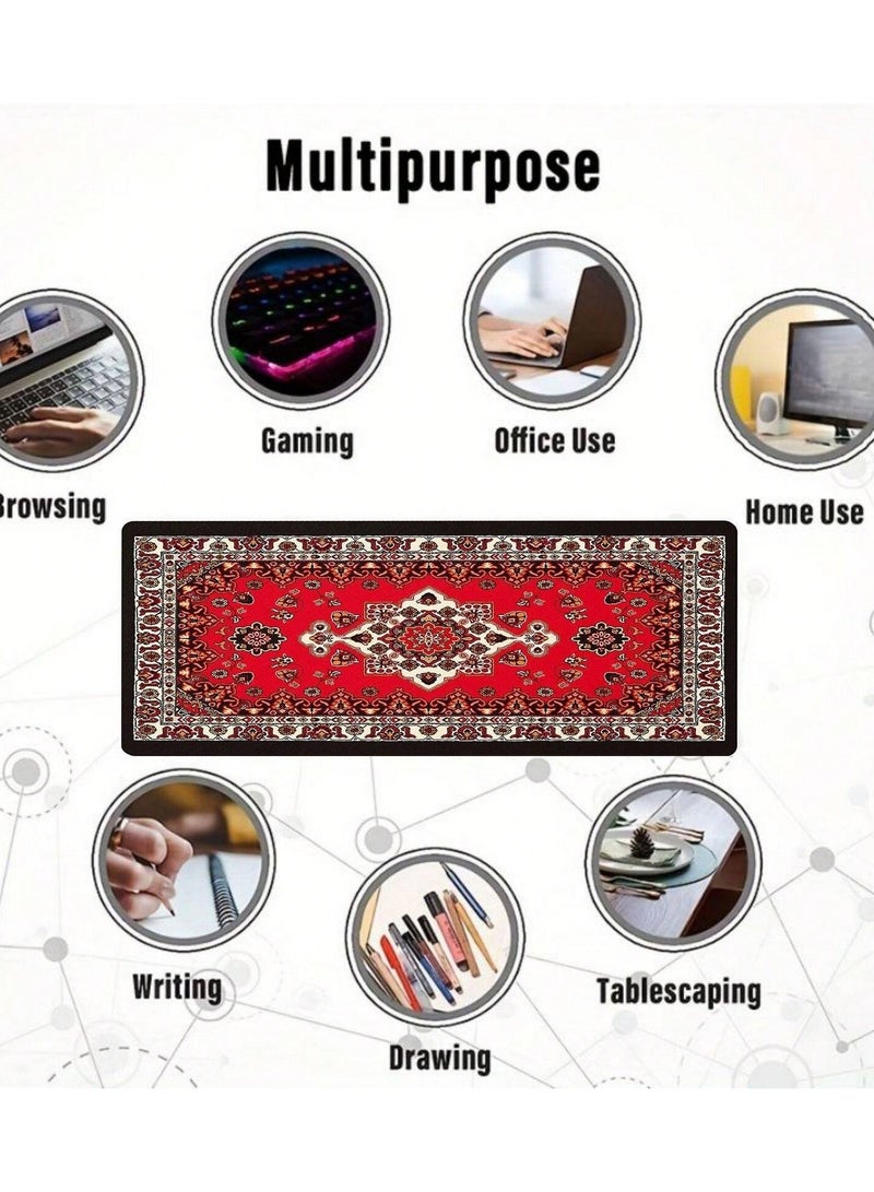 Elegant Mousepad With Arabic Carpet Design, Size 900x400 mm  - Image 4