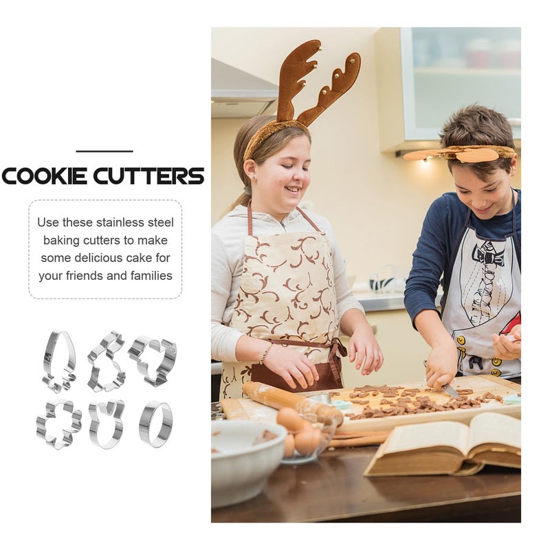 Stainless Steel Cookie Cutters Set 6pcs Easter Animal Shapes Bunny Duck Egg Carrot - Image 4