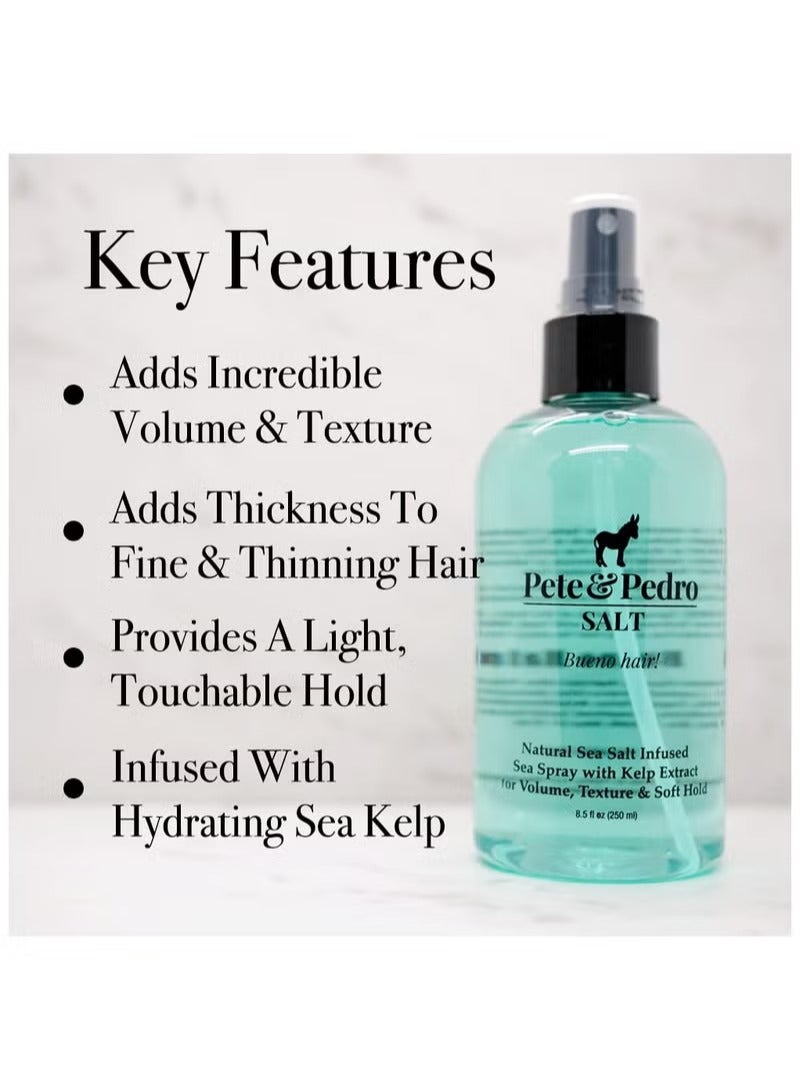 Pete & Pedro Natural Sea Salt Spray for Hair Men & Women, Adds Instant Volume, Texture, Thickness, & Light Hold | Texturizing & Thickening | As Seen on Shark Tank, 8.5 oz. - Image 2
