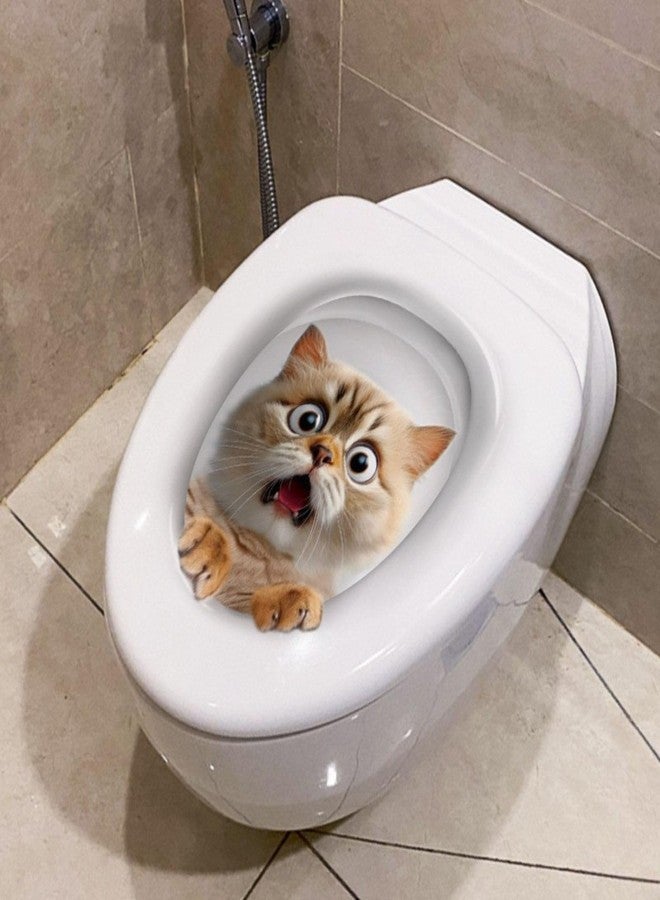 Essivox 3D Decorative Kitten Toilet Lid Sticker, Waterproof Removable Bathroom Decal for Bathroom Restroom Decor - Image 3
