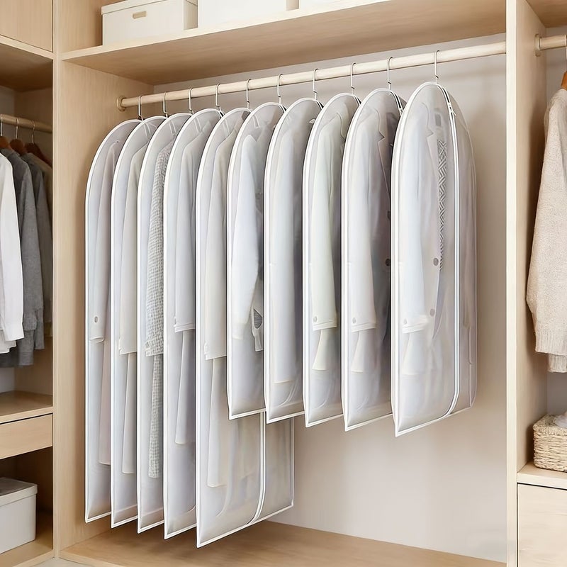 15 Pcs Transparent Dustproof Garment Bags Hanging Storage for Clothes 60x80 60x120 - Image 4