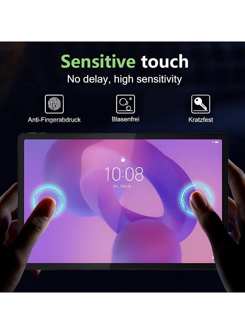 [2 Pack] Screen Protector Compatible Lenovo Idea Tab Pro 12.7 inch Tempered Glass Film, HD Clear, Scratch Resistant, Sensitive, 9H Hardness and Bubble Free - Image 3