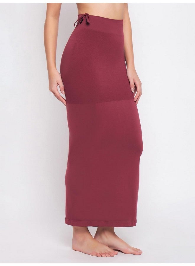 Clovia Women's Saree Shapewear with Drawstring Waist (SW0048P09L_Maroon_L) - Image 5
