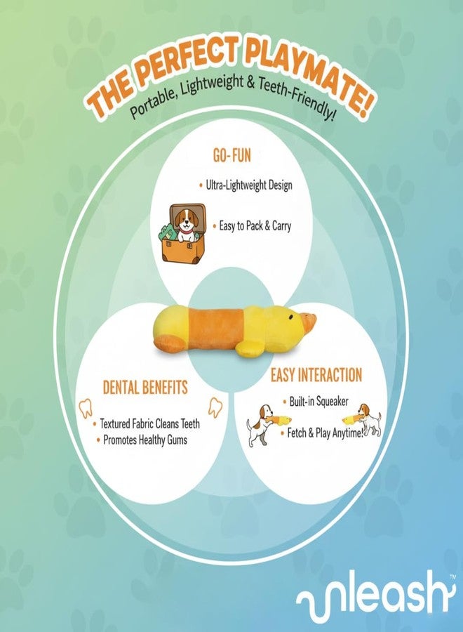 UNLEASH Pet Interactive Plush Toys, Teething Training pet Toys, Vocal Interaction, Suitable for Puppy Teething, pet Training and Entertainment Duck - Image 5